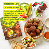Ziyad Falafel Dry Mix - 12 oz Gluten-Free, Vegan, Non-GMO, No Additives, No Preservatives - Vegan/Vegetarian Spice Mix with Minced Onion, Garlic, Sesame - Great for Making Veggie Burgers and Snacks