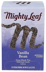 Mighty Leaf Tea Vanilla Bean Hand-Stitched Tea Bags, 15 ct