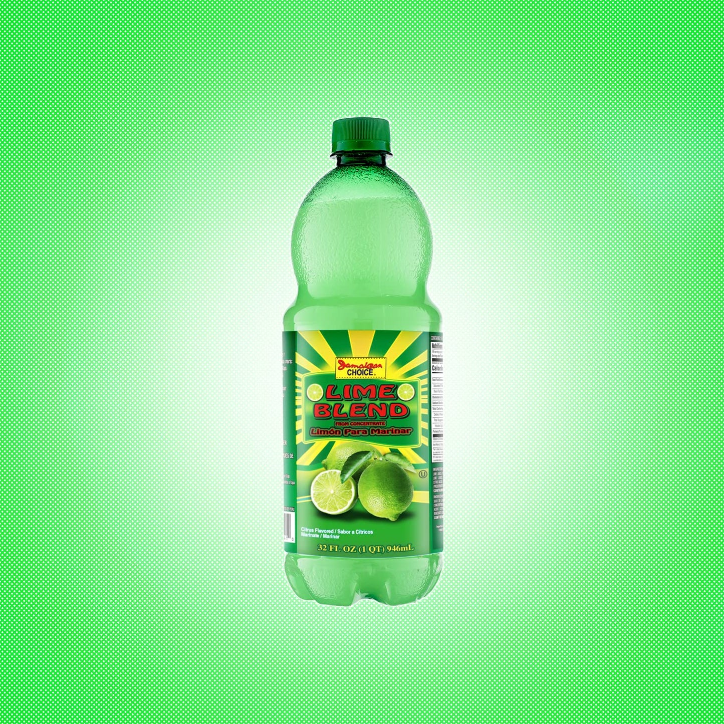 Lime Juice Blend, 1-Pack (32 oz) -by Jamaican Choice