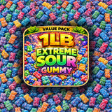 Office Roast Sour Gummy Bears Candy | Chewy Blue Candy Razz | Blue Raspberry Jelly Bears for, Gender Reveal, Baby Showers, Party, Office & More | Gift