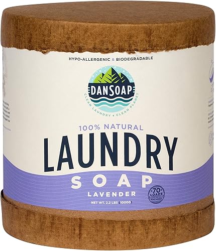 DanSoap Powdered Laundry Soap | All Natural, Zero Waste | Lavender (70 Washes)