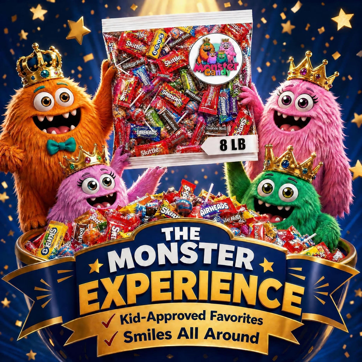 Party Favor Candy Mix -8 lb Pinata Stuffers Candy Bulk - Goodie Bag Stuffers for Kids Party Favors - Variety Pack -Individually Wrapped Candies -