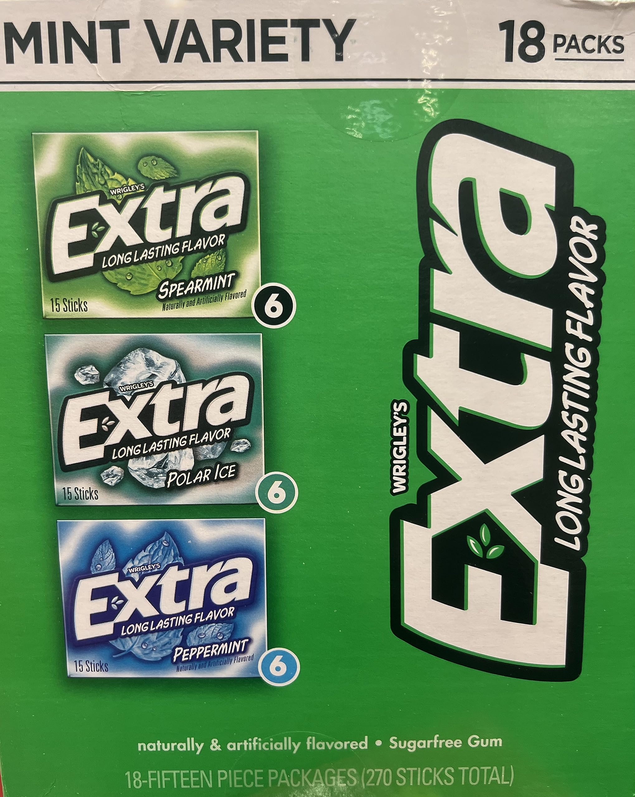 Gummy Mint Variety 18 packs Spearmint/Polar Ice/Peppermint