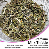 Milk Thistle Loose Tea 4oz (112g), Cardo Mariano Natural Wildcrafted Cardo Marin Herbal Tea for Liver, Raw, Caffeine-Free