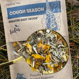Leckar Cough Season Herbal Tea - Natural Respiratory Support Blend with Mullein, Thyme & Echinacea - Soothes Sore Throat & Hoarse Voice - Lung Health