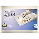 Disposable XL-Large Latex Gloves, LAT104 Powdered, Smooth Touch, Food Service Grade, Non-Sterile [100PCS/Pack]