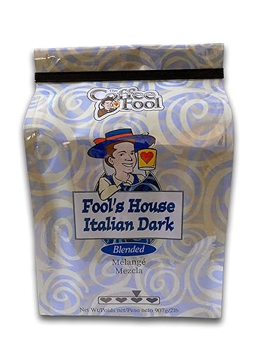 Coffee Fool’s House Italian Dark, 2 Pound (Coarse Grind)