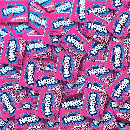 37.6 Lb. Bulk 1134 pieces Strawberry Nerds Mini Size Candy Boxes