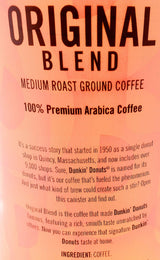 Dunkin Donuts Original Blend Ground Coffee - 90 oz Total - 45 oz Per Canister - Pack of 2 Canisters of Dunkin Donuts Ground Coffee - 100% Arabica
