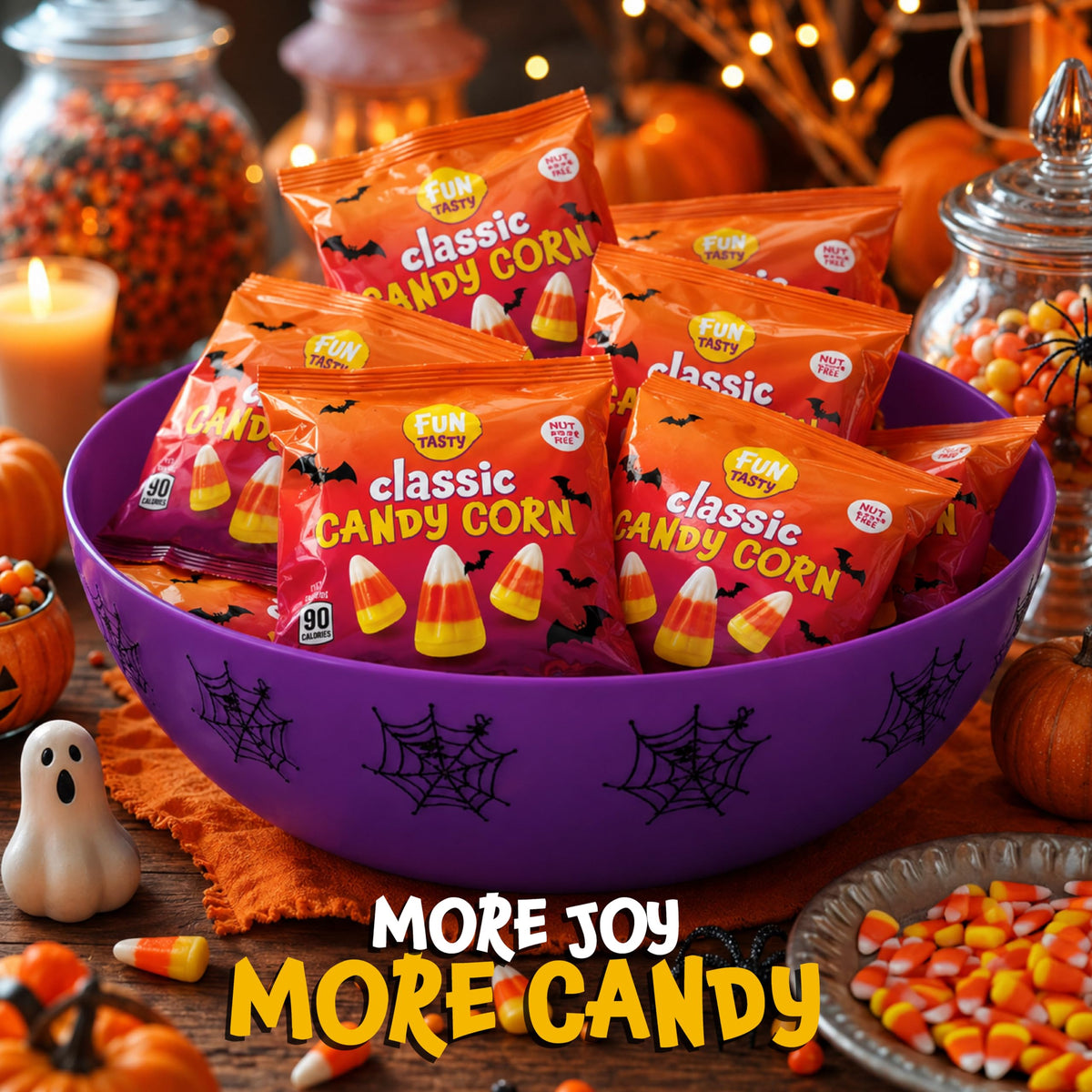 Candy Corn, Halloween Candy Individually Wrapped - 80 Packs