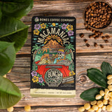 Bones Coffee Company Macamaniac, Macadamia and Coconut Flavored Coffee, Medium Roast Low Acid Arabica Beans Compatible with Auto drip and French Press
