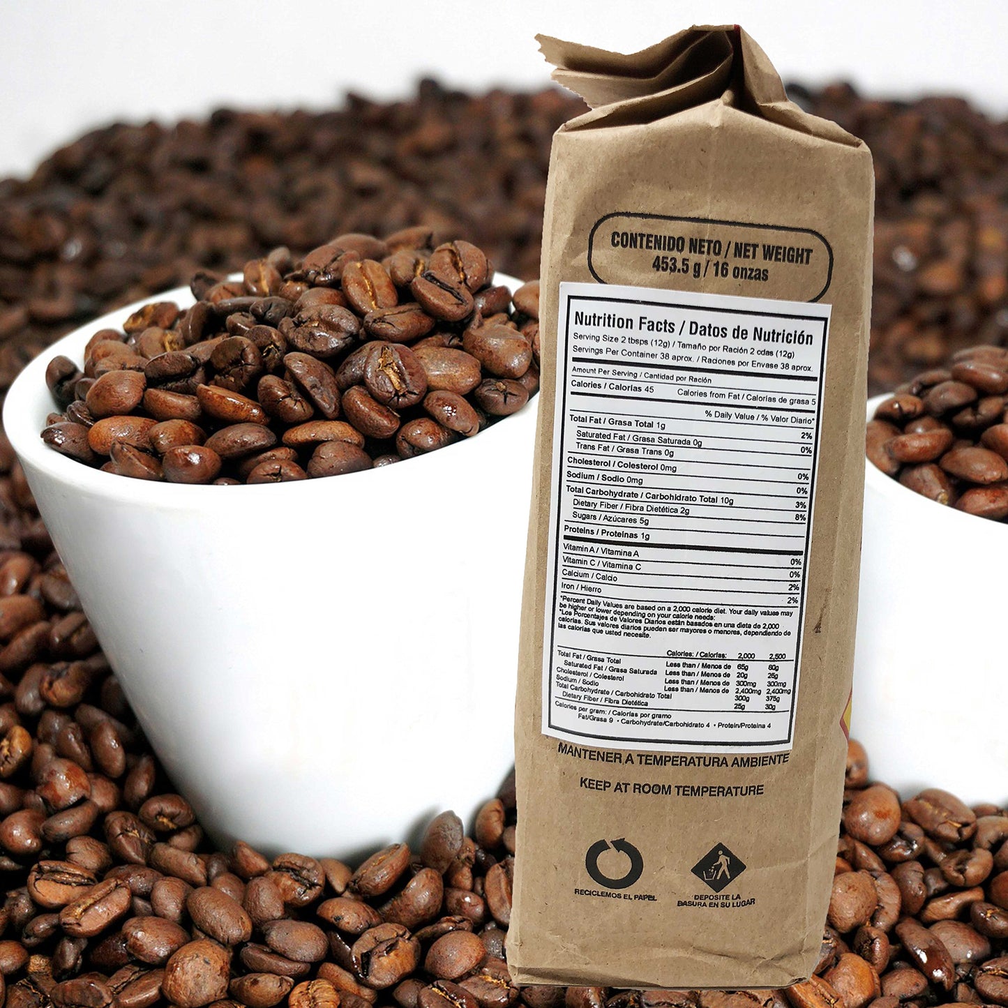 Café Oro Molido: Café Oro Smooth Blend | Sabroso Y Rendidor Golden Coffee From Honduras | 16 Individual Bags Total Of 1 ounce each | Guaranteed Best