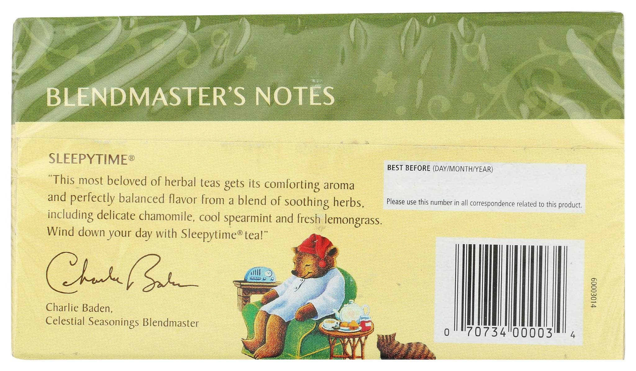 Celestial Seasonings Herbal Tea, Sleepytime, 20 Count