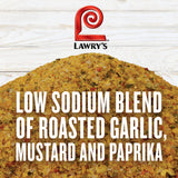 Lawry's Roasted Garlic Seasoning with a Touch of Sea Salt, 24.5 oz - One 24.5 Ounce Container of Low Sodium Roasted Garlic Seasoning, Perfect