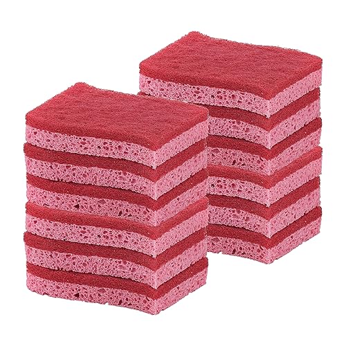 Kitchen Sponges for Washing Dishes, Non-Scratch Cellulose Dish Scrub Sponges, Cleaning Sponges for Household Use, Safe Cleaning Products, Kitchen
