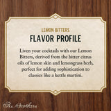 Fee Brothers Lemon Cocktail Bitters - Aromatic Cocktail Mixer & Concentrated Flavoring, Gluten Free, Vegan-Friendly, 5 fl oz