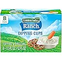 Hidden Valley Original Ranch Dipping Cups, Topping and Dressing To Go Cups, 1.5 Ounces Each, 8 Count (Package May Vary)