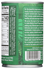 Native Forest Organic Coconut Milk Unsweetened - Unsweetened Coconut Milk Canned & Organic, Simple, Vegan, Gluten Free, Non-GMO, No Guar - 13.5 Fl Oz (Pack of 1)