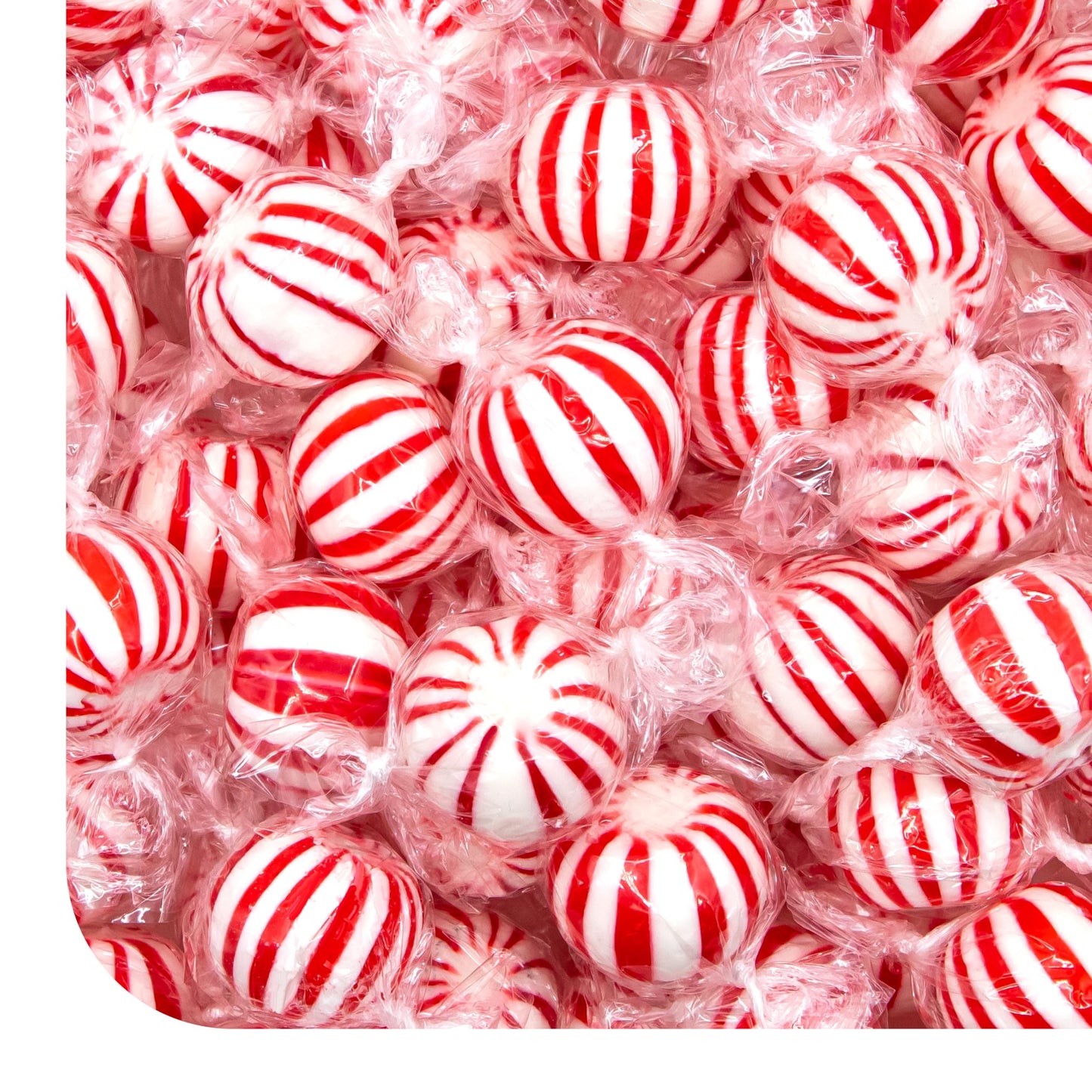 Jumbo Mint Balls - 1 Pound Pack - 45 Count - Peppermint Hard Candy Individually Wrapped - Classic Peppermint Candy for Jars, Gifting, and Party Favors
