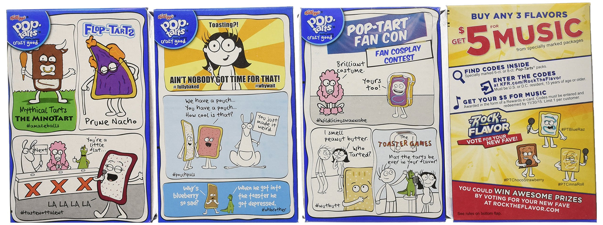 Pop Tarts Frosted Variety Pack, CHOCOLATE Flavors: S"mores, Cookies and Cream, Chocolate Chip Cookie Dough, Chocolate Fudge. Bundle of 4- 8 Count