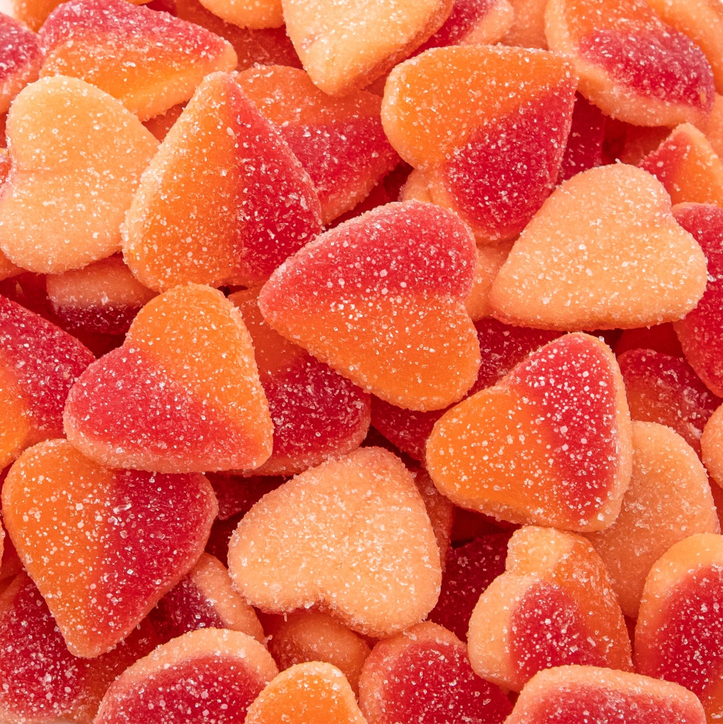 Peach Hearts Gummy Candy | 1-Pound Bag | Sweet and Sour Dye Free Candy Hearts | Soft Peach Gummies for Gifting, Buffets, Party Favors and Dessert
