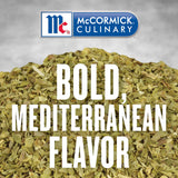 McCormick Culinary Mediterranean Style Oregano Leaves, 5 oz - One 5 Ounce Container of Dried Oregano Leaves, Best on Pizza, Soup, Greek Salads