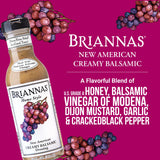 BRIANNAS - Home Style New American Creamy Balsamic Dressing - Fine Salad Dressing made with Premium Ingredients - Gluten Free Dressing - 12 oz