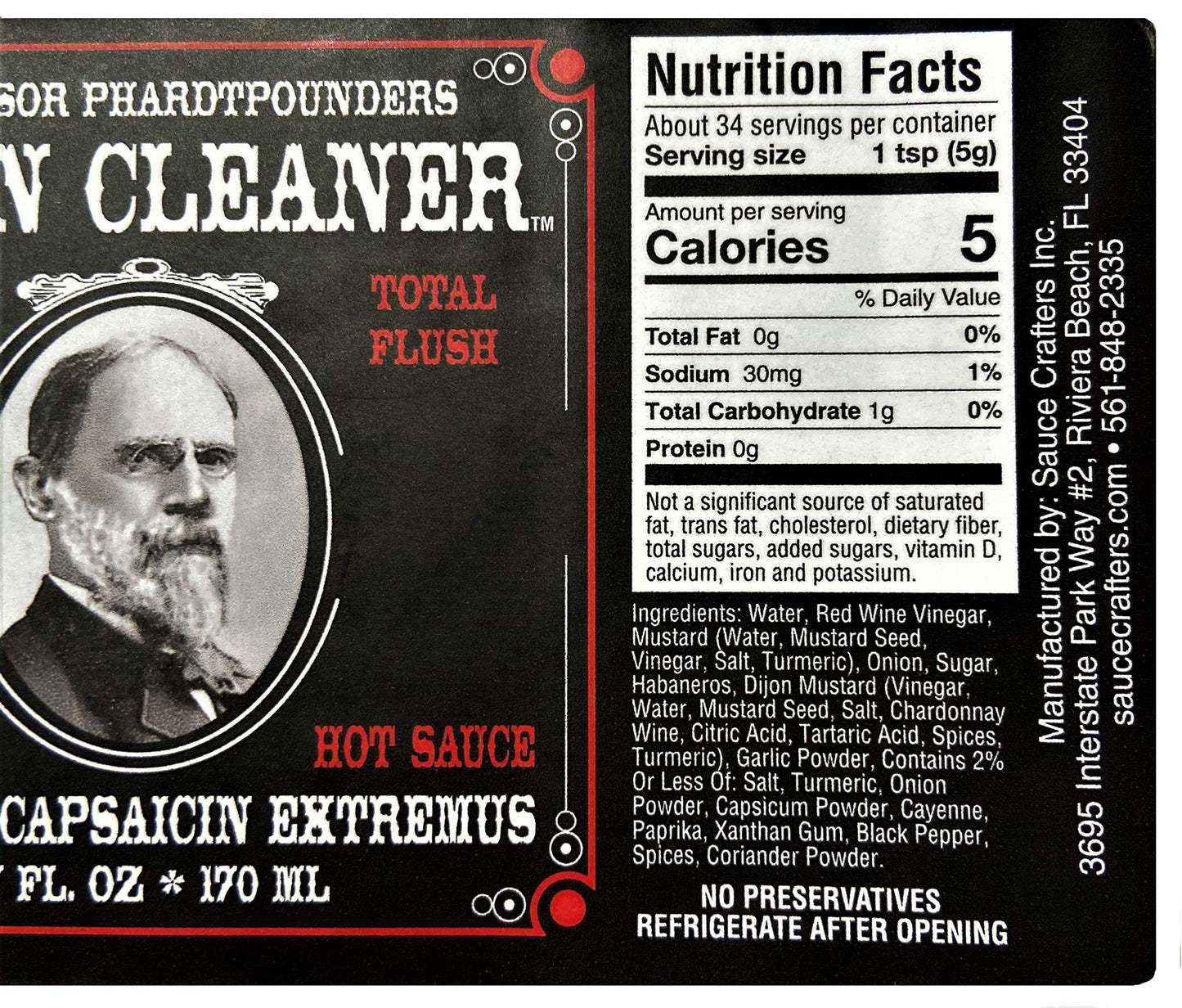 Colon Cleaner Hot Sauce EXTREME | Fast Acting - Total Flush | Mustard Style Hot Sauce