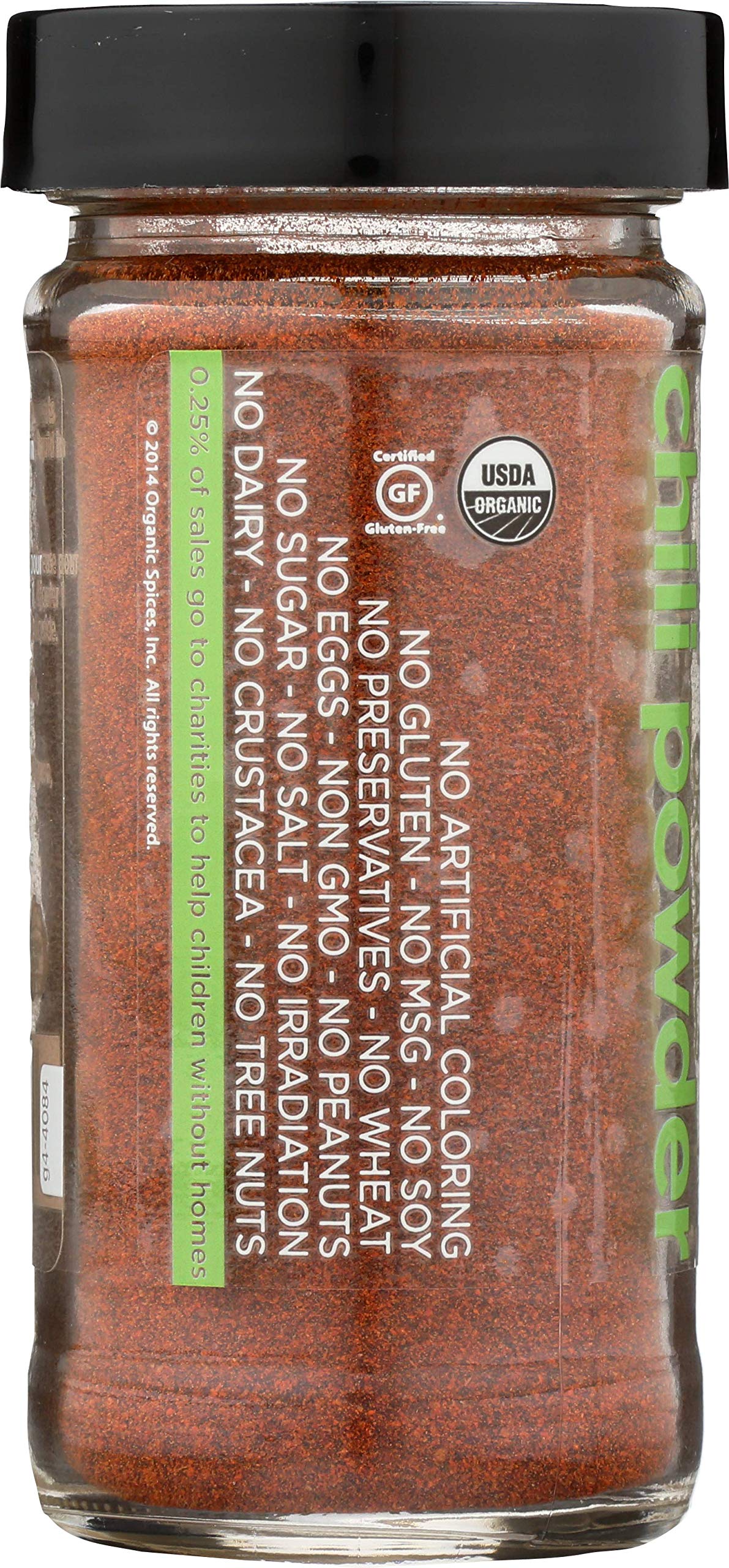 Spicely Organic Chili Powder Salt Free, 1.7 OZ