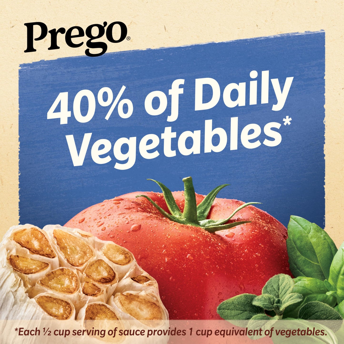 Prego Pasta Sauce, Italian Tomato Sauce with Roasted Garlic & Herbs, 24 Ounce Jar