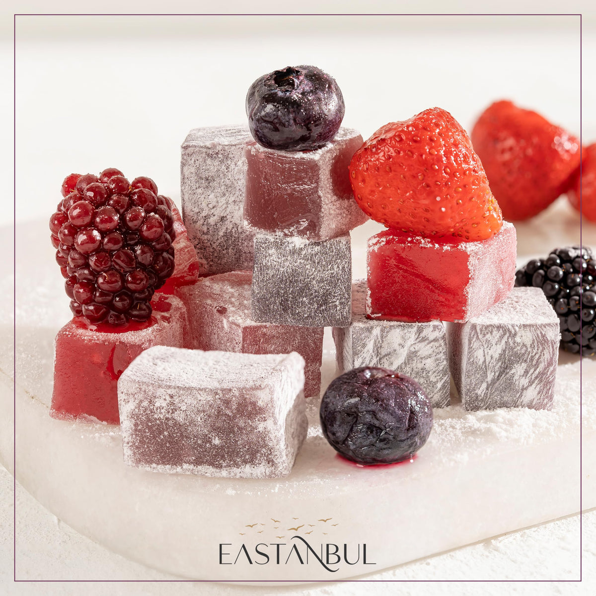 Eastanbul Turkish Delight, Turkish Delights Candy Assorted Flavor, 21.2oz