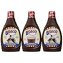 Bosco Original Chocolate Syrup, 22oz Squeeze Bottle (3 Pack) Natural Cocoa | Rich & Thick | Gluten Free | Kosher