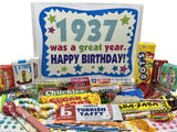 RETRO CANDY YUM ~ 1937 89th Birthday Gift Box of Nostalgic Candy Mix from Childhood for 89 Year Old Man or Woman Born 1937