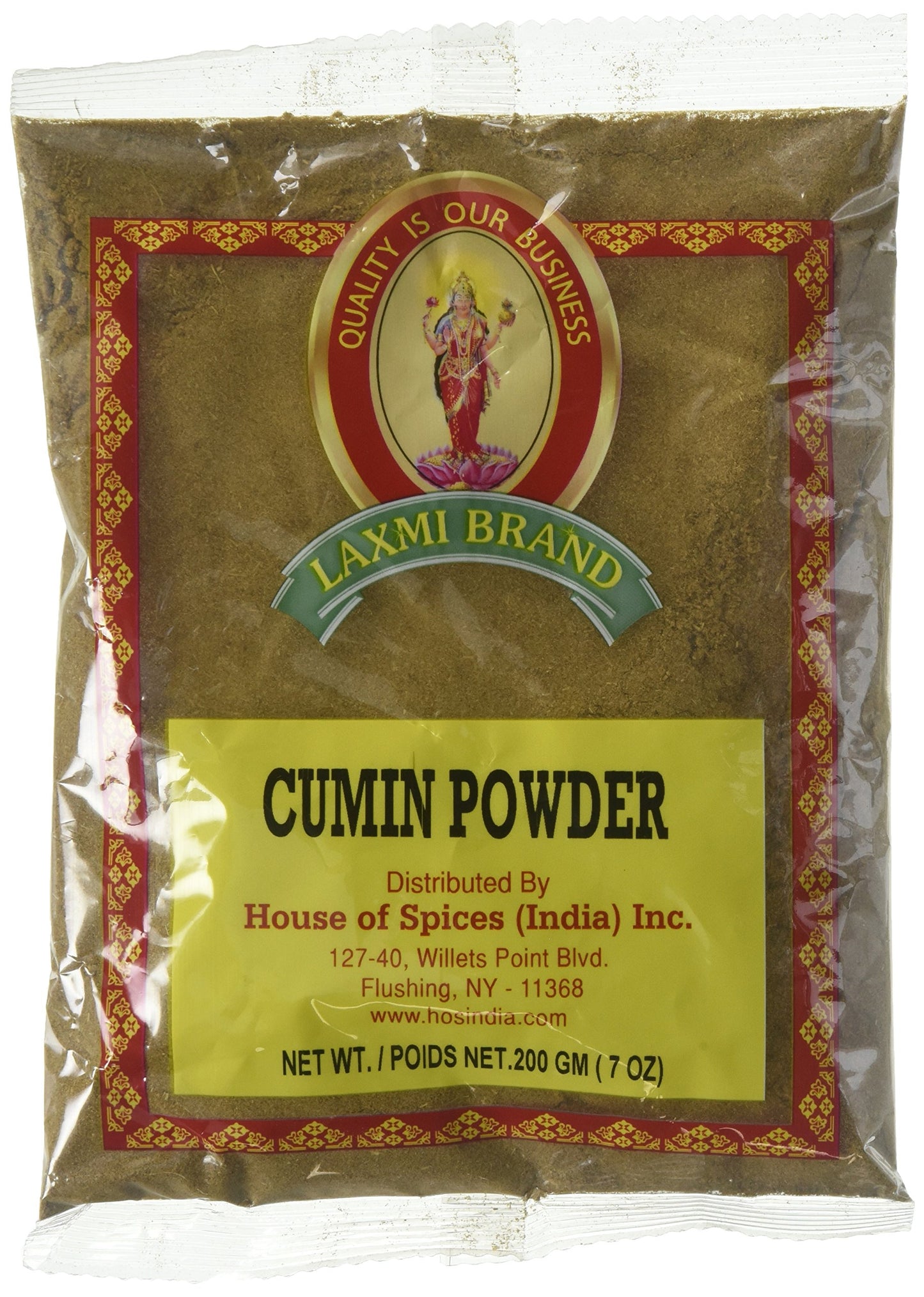 Laxmi All-Natural Dried Cumin Powder - 7 Ounce