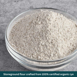 Doves Farm Organic Stoneground Wholemeal Rye Flour 2.2 lb (1 kg) - High Fiber Ancient Whole Grain Dark Rye Flour for British Baking Breads, Cakes
