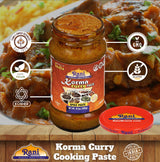 Rani Korma Curry Cooking Spice Paste 10o.5z (300g) Glass Jar, Pack of 5+1 FREE ~ No Colors | All Natural | NON-GMO | Vegan | Gluten Free | Indian