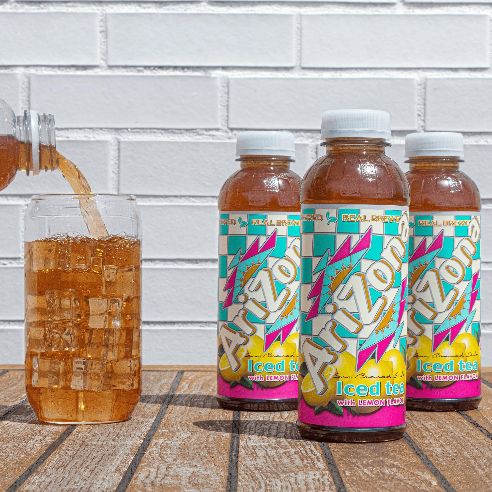 Arizona Tea, Premium Brewed Lemon Bottled Tea, 16 Fl Oz (Pack of 12)