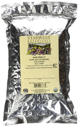 Starwest Botanicals Organic Olive Leaf - Dried Olive Leaves for Tea, Herbal Blends, Salads, Marinades, Seasonings, & More, Cut and Sifted Herb, Olea