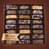 Barnetts Fathers Day Chocolate 24 Biscotti Gift Baskets, Gourmet Cookie Gifts Box for Him and Her Food Baskets Delivery, Candy Basket Ideas for Men
