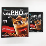 Vietnamese Instant Milk Coffee, Cafe Pho | Box of 9 Sachets | Roasted Ground Coffee Blend with Creamer and Sugar, Suitable for Most Coffee Brewing
