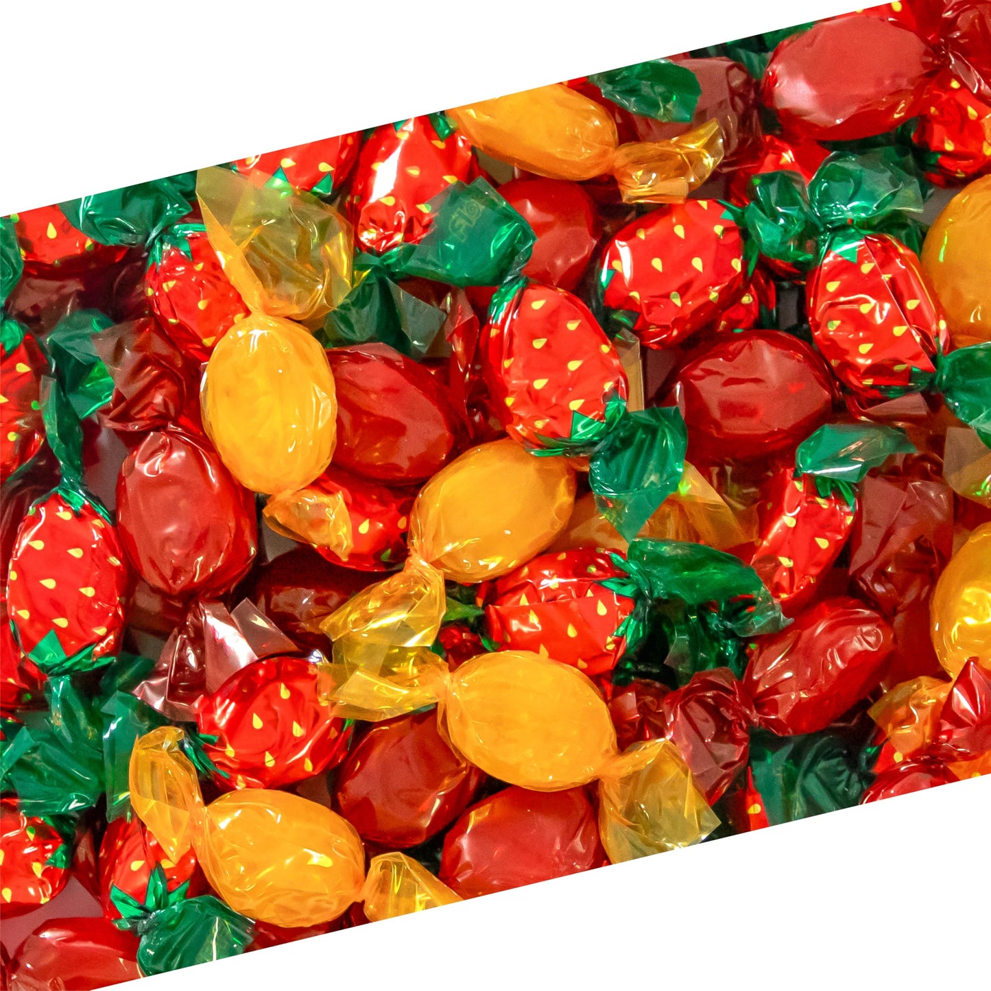 Hard Candy Assortment | 1 Pound Bag - 85 Count | Individually Wrapped Candy Mix | Strawberry Bon Bons, Butterscotch & Cinnamon | Nostalgic Treats