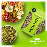 Wonderful Pistachios No Shells, Roasted & Salted Nuts, 24 Ounce Resealable Bag, Protein Snacks, Gluten Free, Healthy Snack