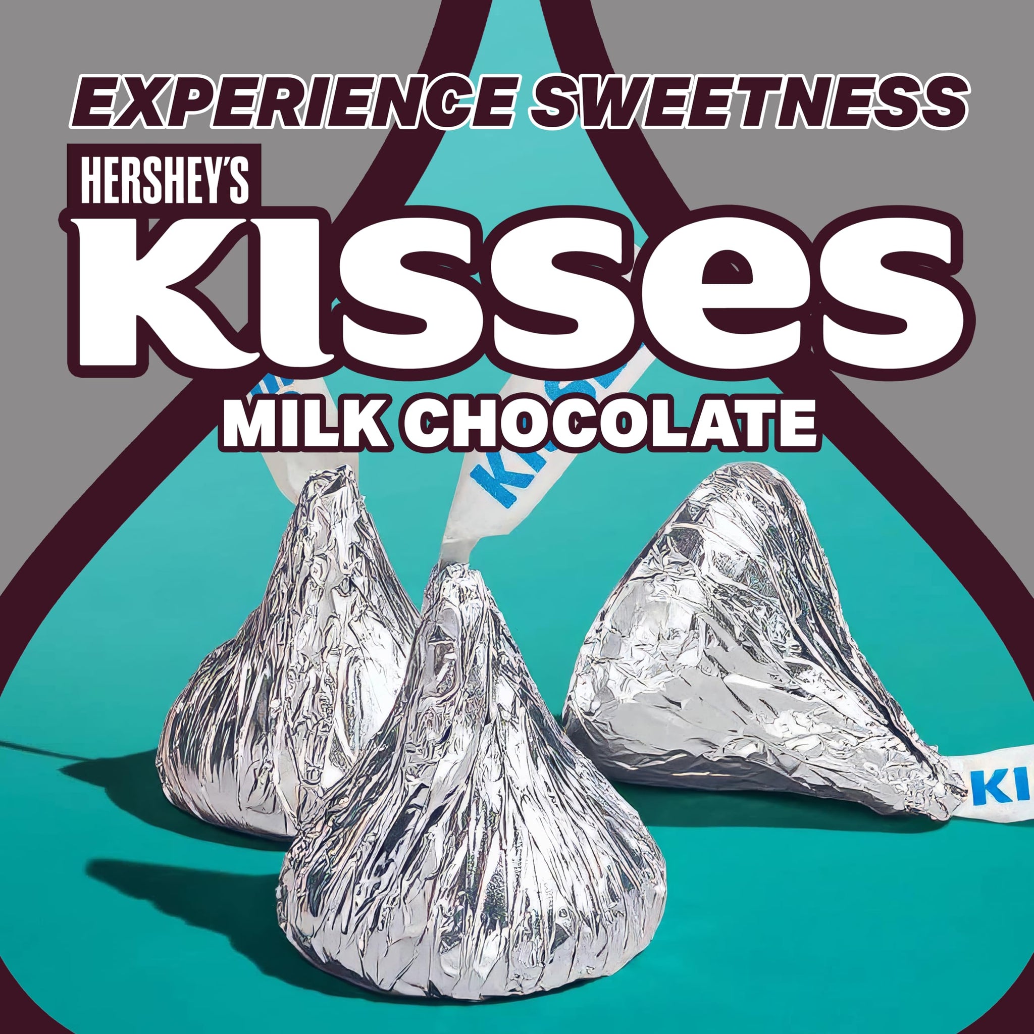 Hershys Kisses Silver Foiled Classic Milk Chocolate - 4 Pounds approx 400 pieces of Chocolate Candy Individually Wrapped - Ideal for Snacking