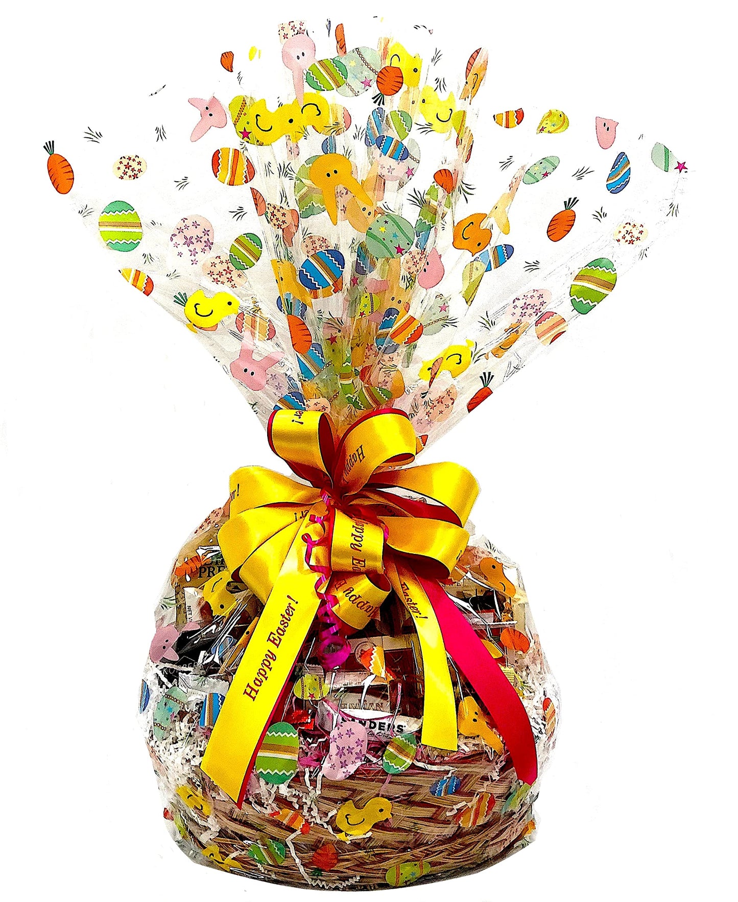 Easter Gourmet Gift Basket with Chocolate, Cookies, Candy, and Snacks. Hand-Crafted with premium foods for Kids, Men, Women, Friends, Family,