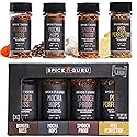 Spice Guru Grill Seasoning Gift Set - 4 Flavor BBQ Seasonings and Rubs - Christmas Gifts for Men Who Cook - BBQ Rub Gift Set - Christmas Grilling