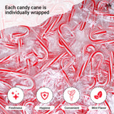 Fusion Select 100 Pcs Mini Candy Canes - Striped Christmas Candies, Sweet Goodies for the Holidays - Naturally Flavored Mini Peppermint Confections
