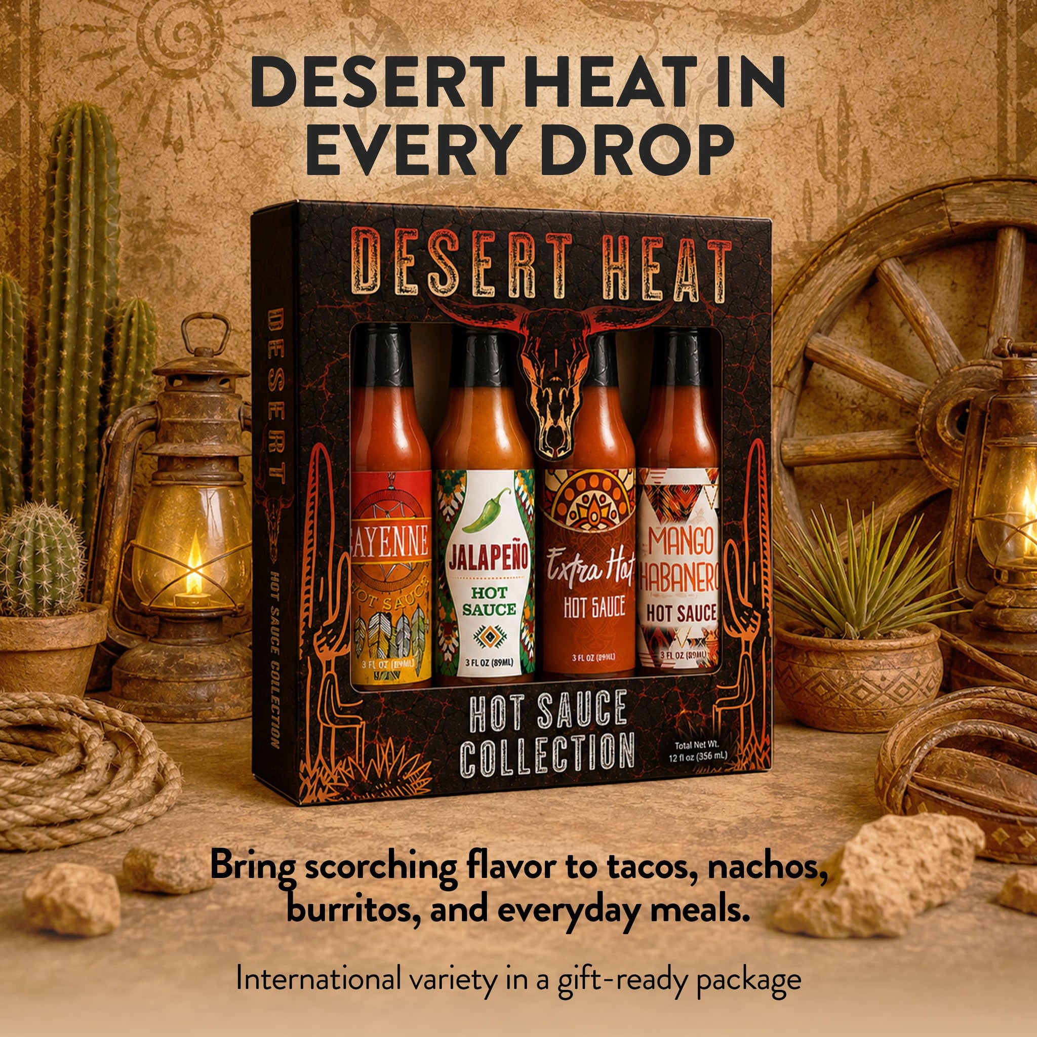 Desert Heat 4 Hot Sauce Variety Pack