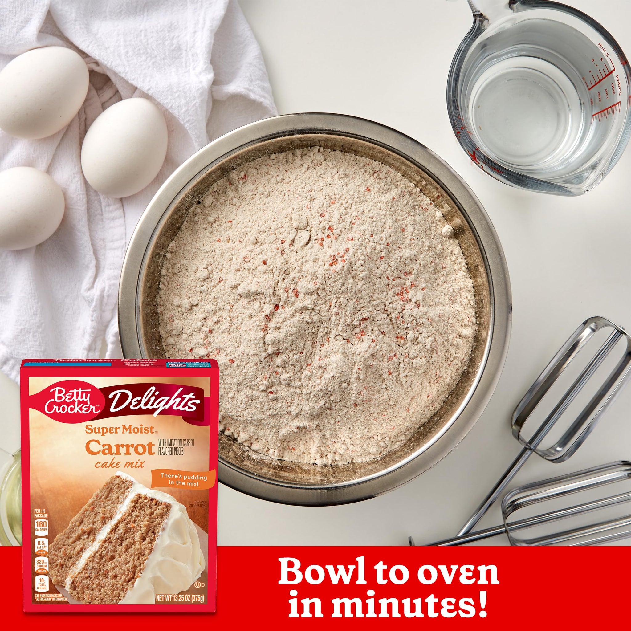 Betty Crocker Delights Super Moist Carrot Cake Mix, 13.25 oz