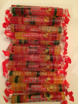 HARIBO Gummi Candy, Mega-Roulette Gummy Candy, 1.59 Ounce Rolls (Pack of 24) Delicious Soft & Chewy Sweet Snacks, Assorted Fruity Flavors
