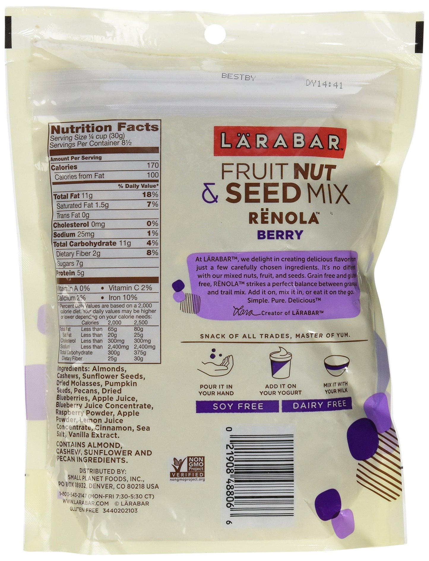 Larabar Renola Grain Free Granola, Berry, 9 Ounce